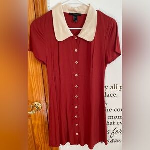 Forever 21 | Fire Brick | Button Down Dress